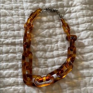 Bauble Bar Acrylic Tortoise Shell Necklace
